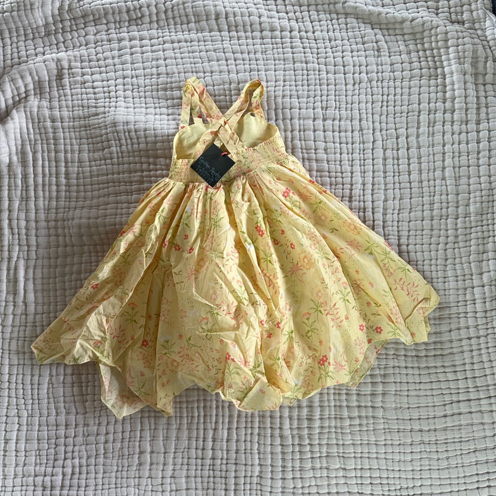Cynthia Rowley yellow floral sun dress - Picture 2 of 4